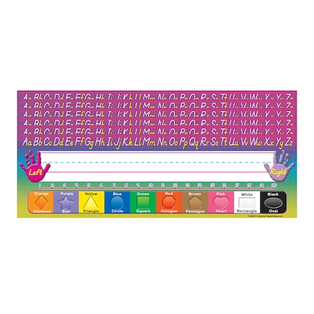 Teacher Created Resources Modern Printing Flat Name Plates, 216PK 4307